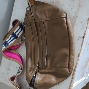 Parker Thatch Cross Your Heart Sling With Beaded Crossbody Strap